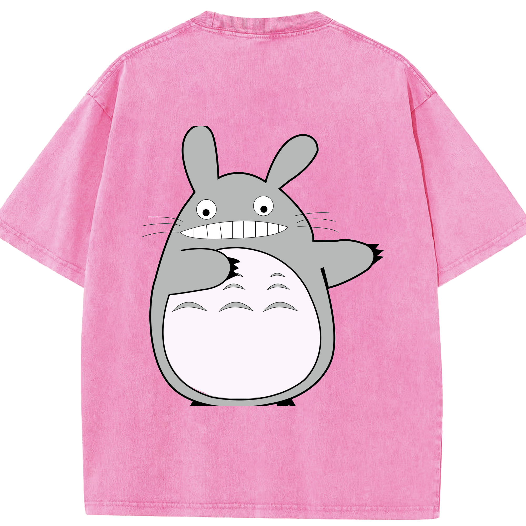 （画像用） となりのトトロ 草壁メイ 草壁サツキ My Neighbor Totoro Satsuki Kusakabe Mei Kusakabe 綿100% ヴィンテージ風 半袖Tシャツ（背面プリント）